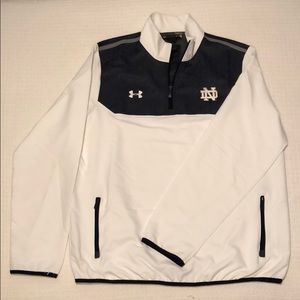 Under Armour Men's Large Notre Dame 3/4 zip jacket